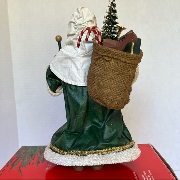 Clothtiques Possible Dreams 1988 Toy Sack Santa Green Robe 713042 Santa Figurine - Picture 7 of 16
